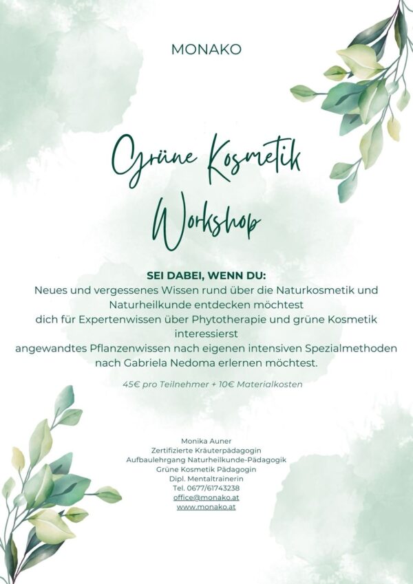Grüne Kosmetik Workshop